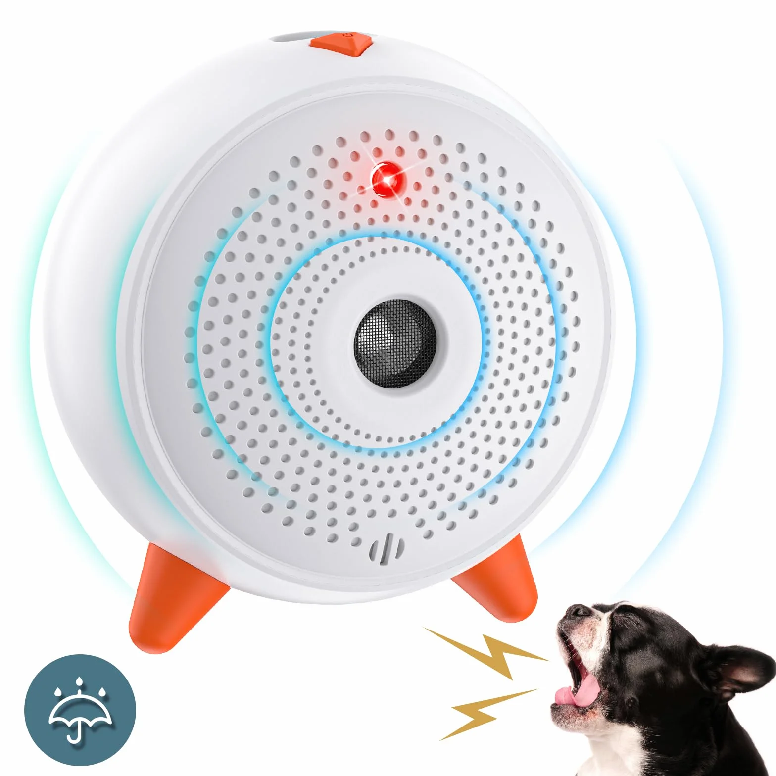 Antiabbaio, Automatico AntiAbbaio per Cani Deterrenti, Ultrasuoni Anti Abbaio Cani Dispositivo, Anti-Abbaio Impermeabile & Ricaricabile con 33ft Raggio di Azione, per Cani Grande/Piccola Taglia