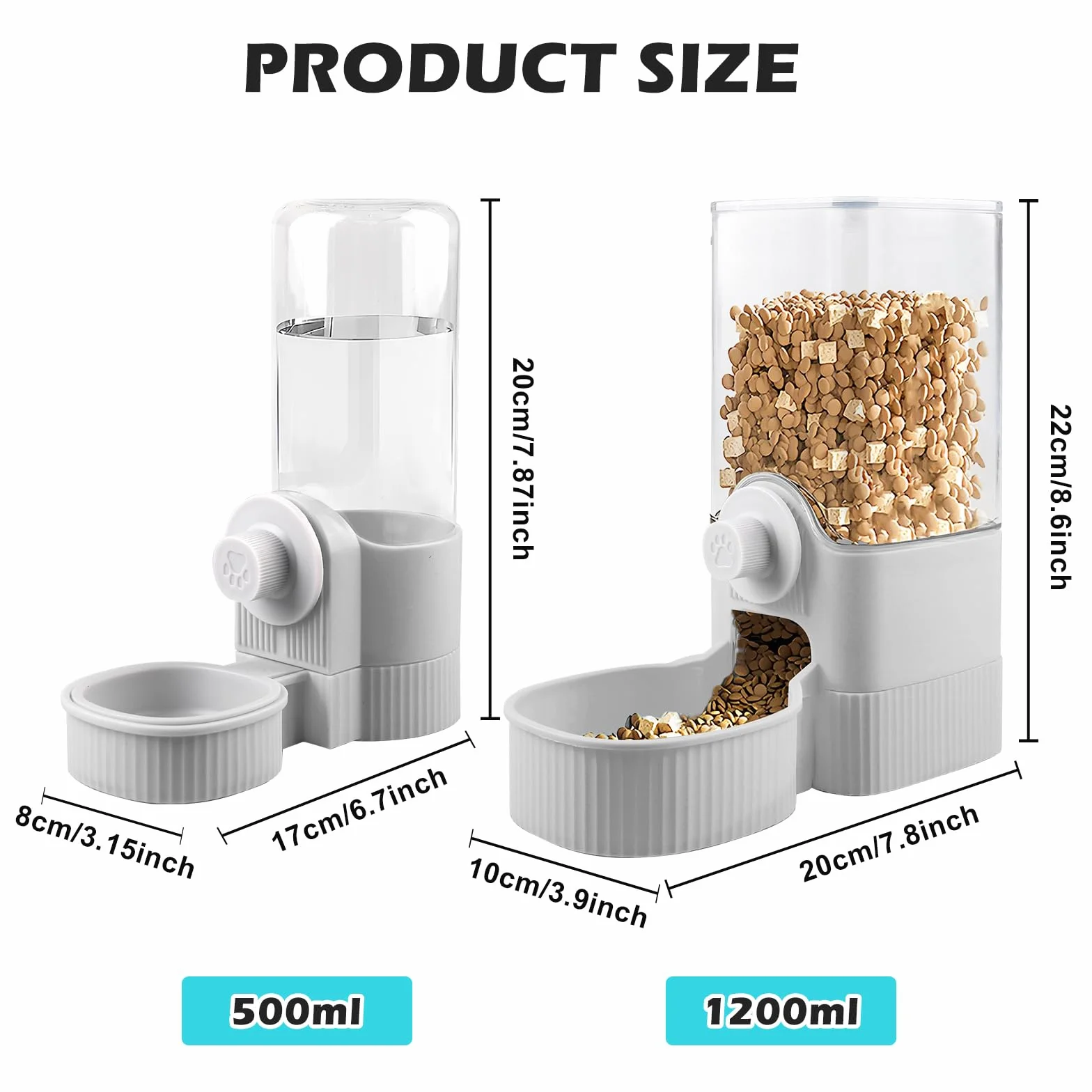 Vegena Automatico Di Alimentazione E Abbeveratoio, Beverino Per Coniglio, Criceto E Cincillà