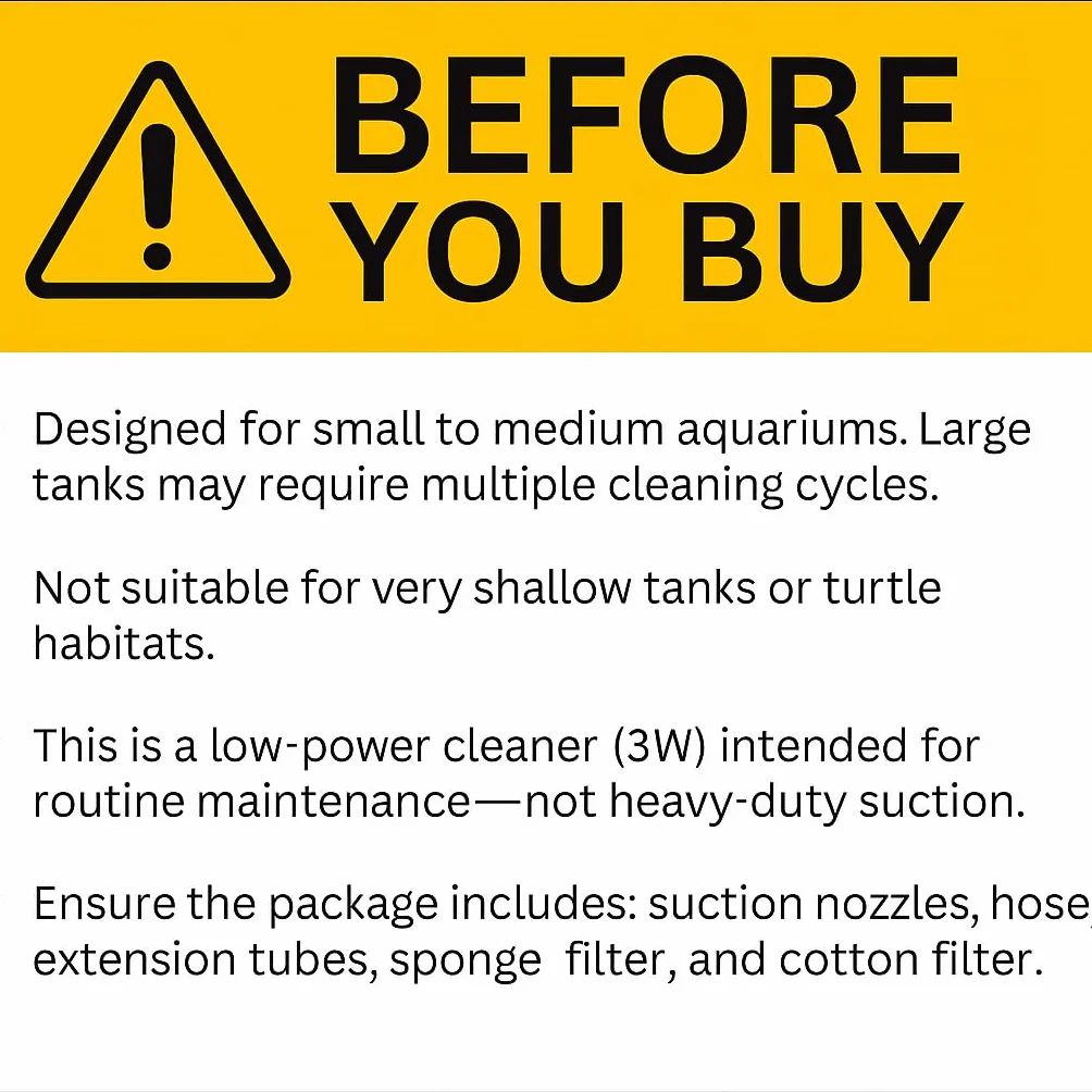 Alnicov Electric Aquarium Fish Tank Sand Gravel Cleaner Automatic Water Changer Extendable Tube Syphon Filter Pump Vacuum