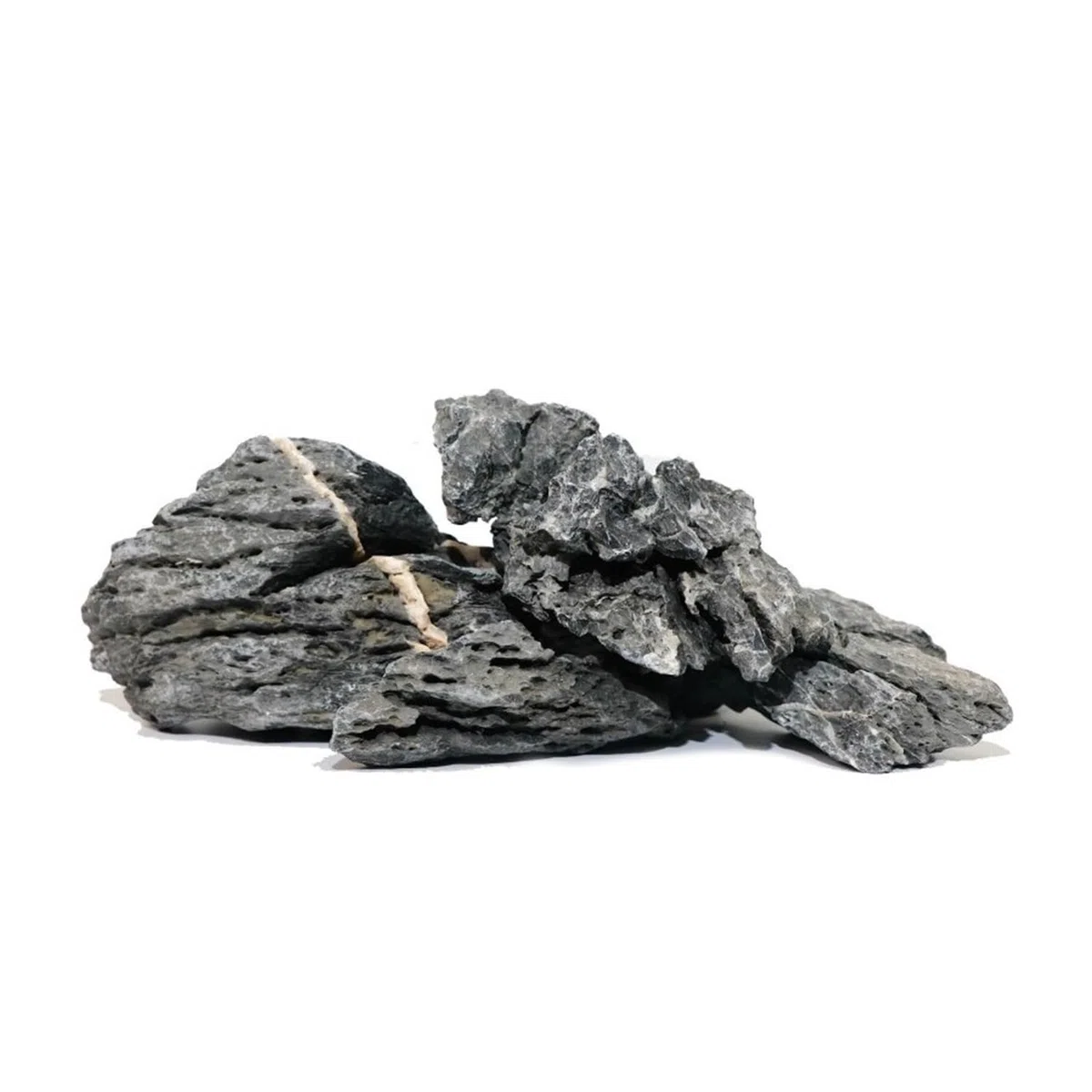 Seryu Dark Rocce Naturali per Acquario e Nano Garden - Mix Irregolare per Layout Selvatico e Naturale, Confezione da 500/700gr