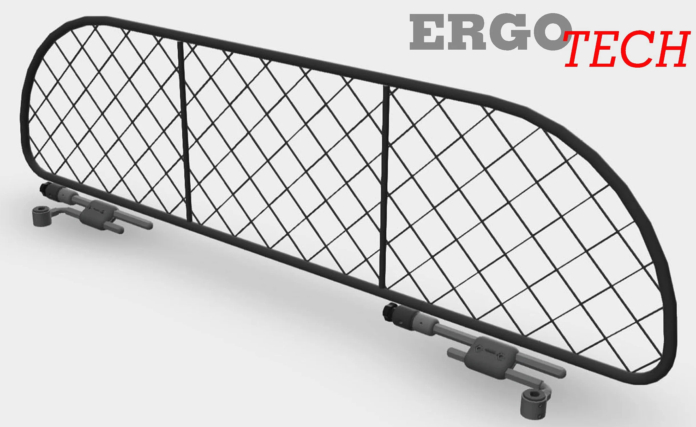 ERGOTECH Divisorio Griglia Rete Divisoria per Dacia Duster (2009-2017) RDA65-M8, per Trasporto Cani e Bagagli