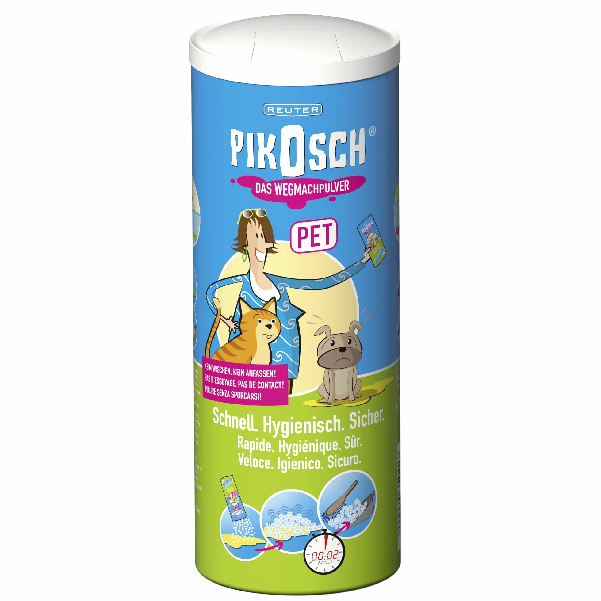 Pet 235g detergente Speciale - Assorbente Liquido - la Polvere per Vomito per la rimozione disgustosa di urina, Vomito e Altre escrezioni dal Vostro Animale Domestico