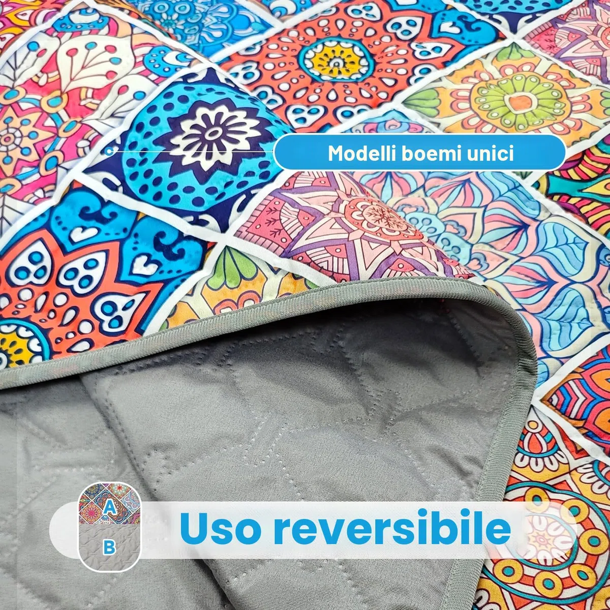 Coperta impermeabile per cani bohémien, coperta per animali domestici, coperta per divano reversibile, lavabile, protegge mobili, letto, divano per cuccioli e gatti